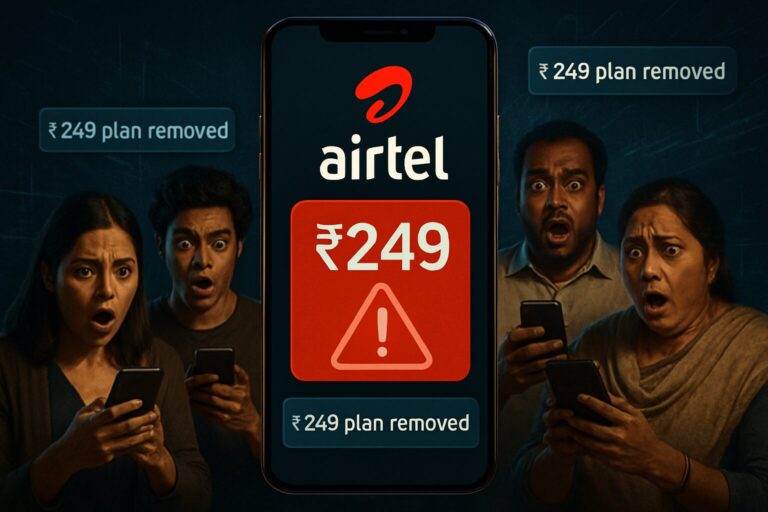 Airtel new ₹299 plan replacing ₹249 plan, shocked users