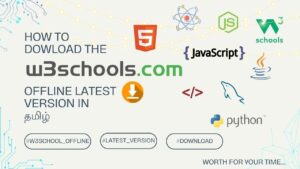 How to download W3Schools.com offline latest version in Tamil – HTML, CSS, JS, Python, Java tutorials